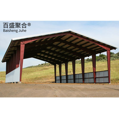 Kalite  Q235/Q345B Grade Light Steel Structure Metal Hay Sheds Fabrika