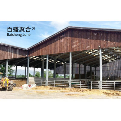 Keçi/Koyun/Sığır/Sığır Küpü ve Domuz yetiştirme için çelik sınıfı prefabrik hayvancılık binası