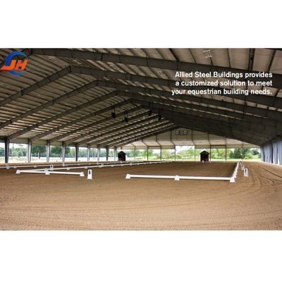 Kapalı At Atlılık Arena Salonu Ağır Güçlü Çelik Çiftlik Performansı ile Sıranlı At