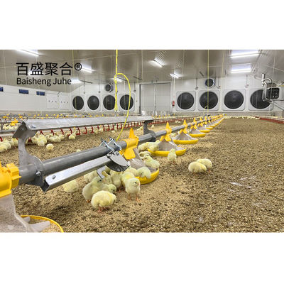Sliding Door Roller Door Steel Chicken House 10000 adet tavuk için özel renkler