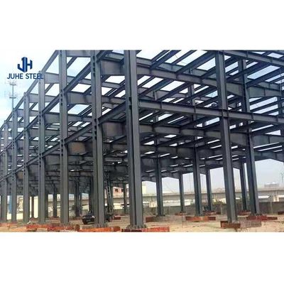 Katı H şeklinde çelik kiriş Hangar için hızlı yapımlı prefab metal endüstriyel yapı çerçevesi