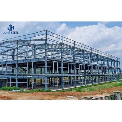 ISO9001 2008/CE/BV Sertifikalı Q235B/Q345B Düşük Karbonlu Çelikle Yapılandırılmış Bina
