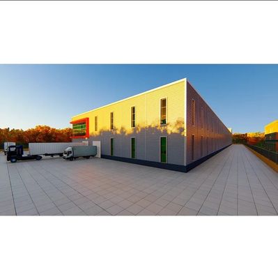 Müşteri Gereksinimleri Karşılandı Prefab Atölyesi Kendini Depolama PVC Pencereli Metal Bina
