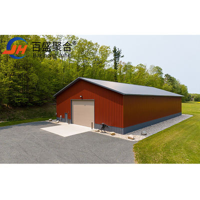 Rüzgar yükü 200 Km/s ile küçük prefab depo binası ağır prefab metal depo
