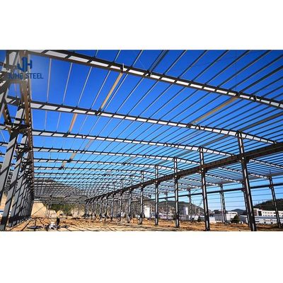 Hızlı Tasarım Hafif Çelik Yapı Çerçeve Büyük Aralıklı Ön Yapılı Metal Depo
