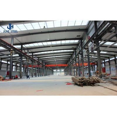 Hızlı Tasarım Hafif Çelik Yapı Çerçeve Büyük Aralıklı Ön Yapılı Metal Depo