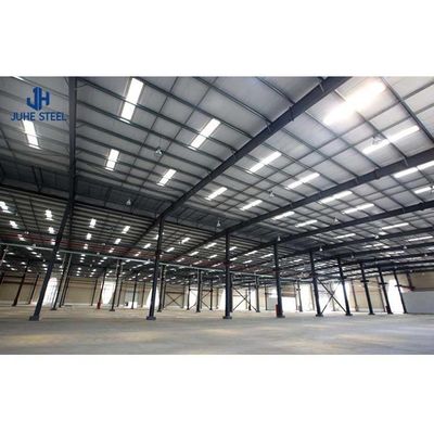 Hızlı Tasarım Hafif Çelik Yapı Çerçeve Büyük Aralıklı Ön Yapılı Metal Depo