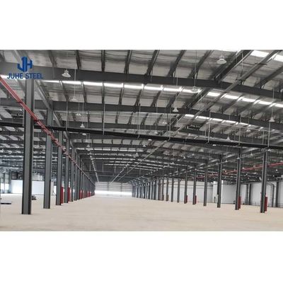 Hızlı Tasarım Hafif Çelik Yapı Çerçeve Büyük Aralıklı Ön Yapılı Metal Depo