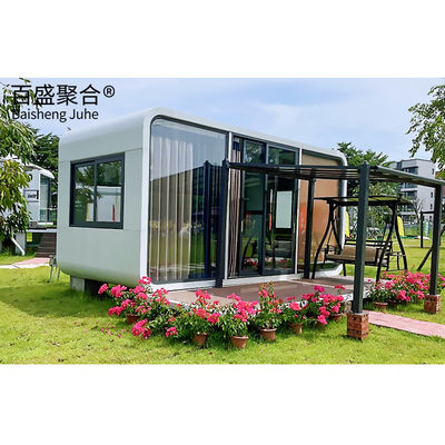 Özel 20ft 40ft Apple Cabin Prefab Mobil Kapsul Evi Rusya için Konteyner Evi