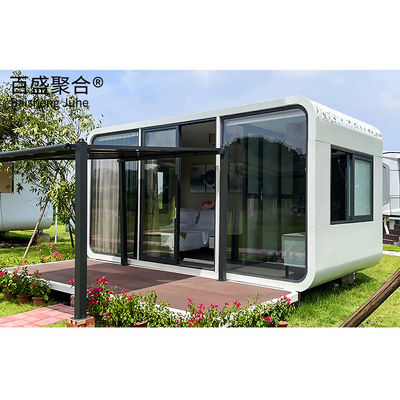 Özel 20ft 40ft Apple Cabin Prefab Mobil Kapsul Evi Rusya için Konteyner Evi