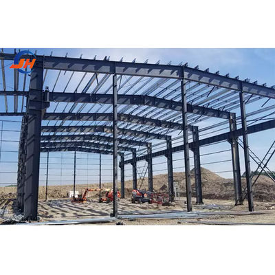 Kaynak İşleme Servisi Hafif Çelik Q345 Q235 Ana Çerçeve ile Prefab Metal Depo