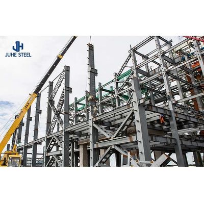 Q355 Q235B Çelik sınıfı hafif çelik ana çerçeve endüstriyel metal prefab depo binası