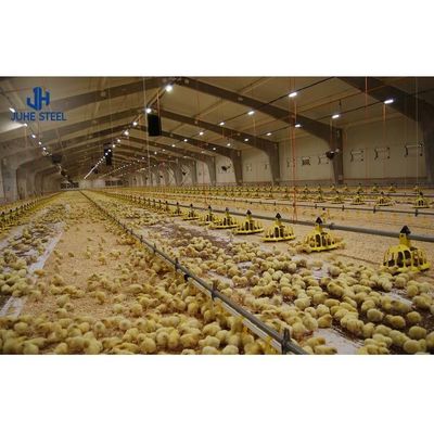ISO9001 2008/CE/BV Sertifikalı Modern Tavuk Çiftliği Hafif Çelik Yapı Tavuk Evi