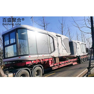 Apple Cabin Prefab Konteyner Ev Modern Uzay Kapsülü Dış Ofis için Ev