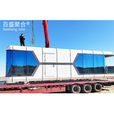 Apple Cabin Prefab Konteyner Ev Modern Uzay Kapsülü Dış Ofis için Ev