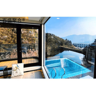 Modern Villa Prefab Ev Akıllı Uzay Kapsülü Ön Yapımlı Modüler Kulübe Evleri İçin Yaşamak