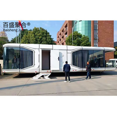 Villa Manzara Dekorasyonu Modüler Konteyner Ev ve Uzay Yatağı ile Prefab Ev