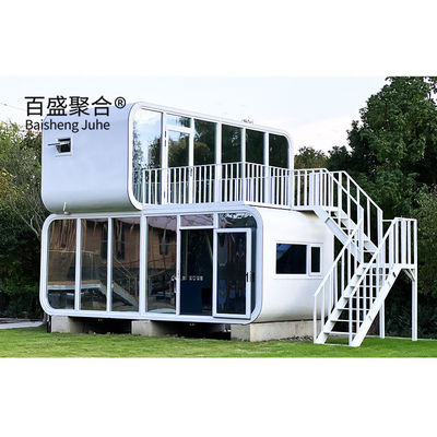 20ft 40ft Konteyner Evleri Mobil Çalışma Ofisi Kapsuları Dışarıda Modern Prefab Ev