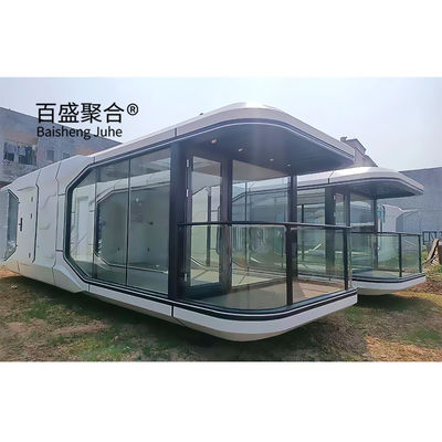 Özel Uzay Kapsülü Prefab Ev Villa için Küçük Evler Çelik Modüler Ev Gemi Evi