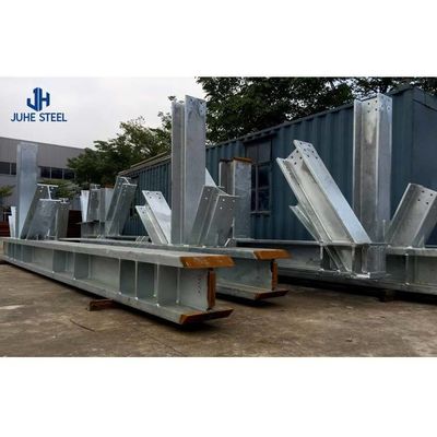 Düşük Karbonlu Çelik Q235 Q345 Galvanizli Çelik Depo Atölyesi Hangar Garaj Yapısı