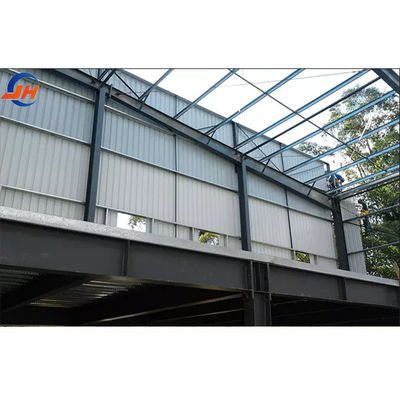 Büyük Aralıklı İnşaat için Prefabrik Metal Binanı Çelik Yapı Şedi Atölyesi