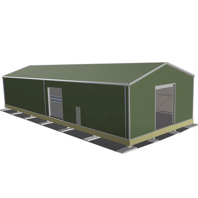 Ağır Güçlü Hayvanlık Şubesi Tasarımı Prefab Çelik Sığır Atı Atatürk Verimliliği için Sabit