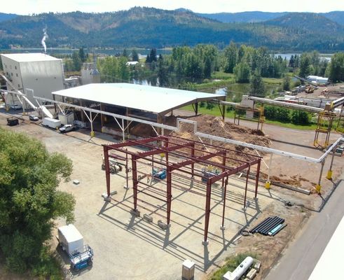 Tesis ve ofis için prefabrik hafif çelik çerçeve atölyesi