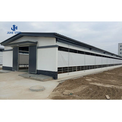 Çiftlik metal binalarında hayvan barınağı için tek çelik yapraklı çiftlik çelik evi