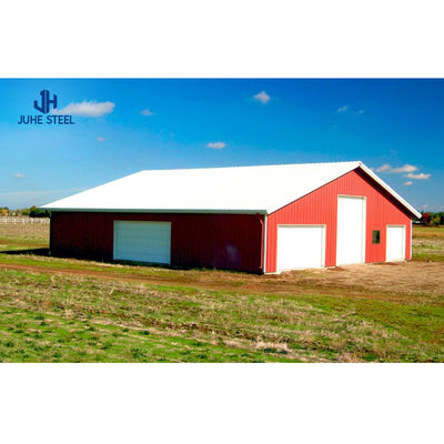 Sliding Door Prefabricated Goat Farm Shed with Design and Single Steel Sheet Roofing (Sürük Kapı Hazırlı Keçi Çiftliği Çadırı)