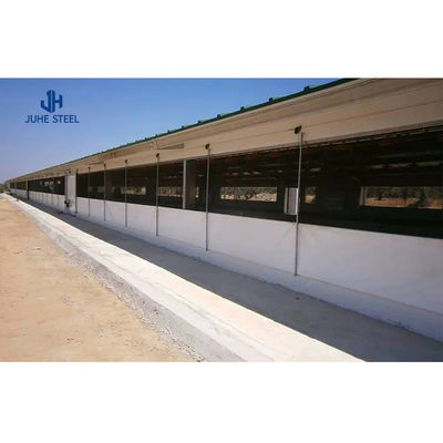 Üretimliliğin iyileştirilmesi Prefab çelik yapısı Süt ineği ahırı Çiftliği