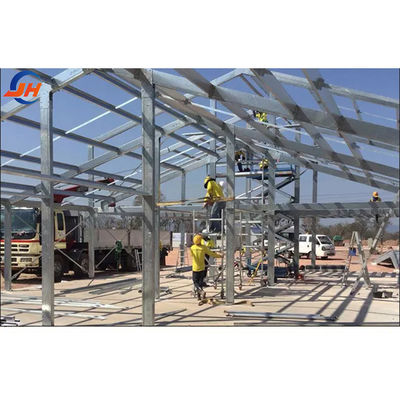Kalite Q345 Q235 Hafif çelik ana çerçeve tasarımı Metal prefabrik depo binası