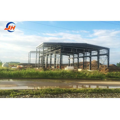 Kalite Q345 Q235 Hafif çelik ana çerçeve tasarımı Metal prefabrik depo binası