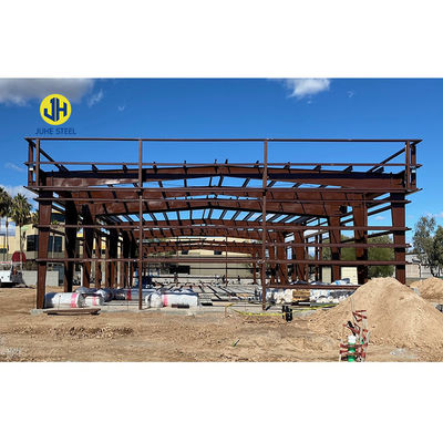 Kalite Q345 Q235 Hafif çelik ana çerçeve tasarımı Metal prefabrik depo binası