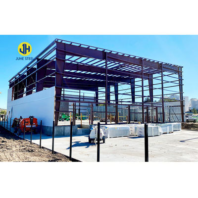 Kalite Q345 Q235 Hafif çelik ana çerçeve tasarımı Metal prefabrik depo binası