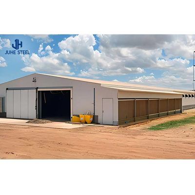 Çiftlik Depolama Depolama Metal Binaları için Prefabrik Çelik Yapı Atölyesi