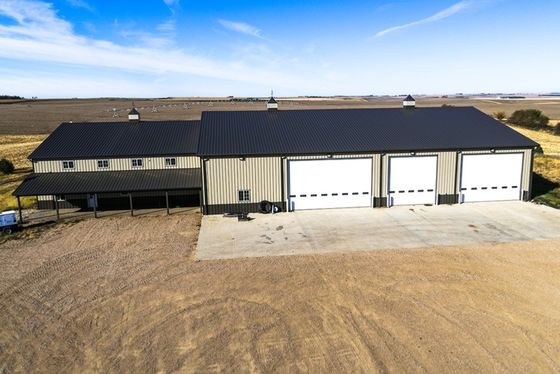 Çiftlik Depolama Depolama Metal Binaları için Prefabrik Çelik Yapı Atölyesi