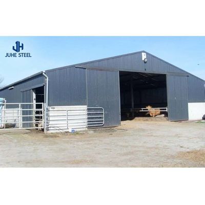 Q235B/Q345B Sığır panelleri ve süt ineği evleri için düşük karbonlu çelik metal kutup ahırı