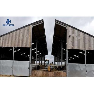 Q235B/Q345B Sığır panelleri ve süt ineği evleri için düşük karbonlu çelik metal kutup ahırı