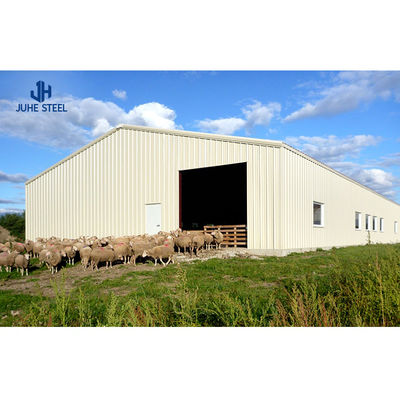 2-10 Metre Yükseklikte Sığır Çiftliği Bina Evi 60 mm boru çaplı Sığır Ahırı Tasarımı