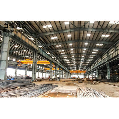 Saldırma Ticari Metal Depolama Binaları Katı H şeklinde çelik kiriş ana çerçeveli çelik kulübeleri
