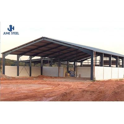 Q235/Q345B Sınıf Metal Çiftlik Binaları Yaşayış Odaları Prefabrik At Arenası