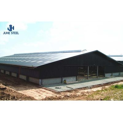 Prefabrik Çelik Yapı Hayvanlık Sarayı Yüksekliği 2-10 Metre Domuz Çiftliği Evi için