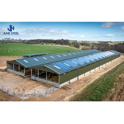 Prefabrik Çelik Yapı Hayvanlık Sarayı Yüksekliği 2-10 Metre Domuz Çiftliği Evi için