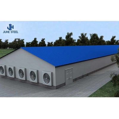 Q235 Q355B Çelik Hayvan Sığınağı Tavuk Çiftliği Düzenleme Tasarımı Yakın Ev Tavuk Çiftliği