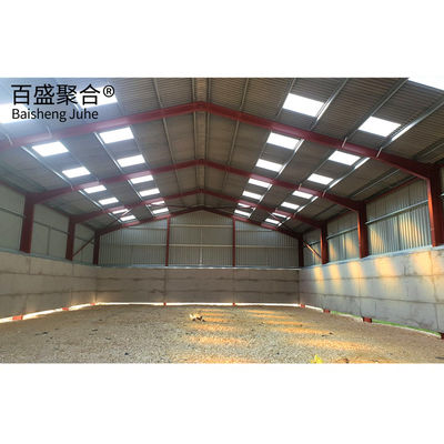 Çelik çerçeveli tarımsal binalar Metal çiftlik kulüpleri Q235B/Q345B