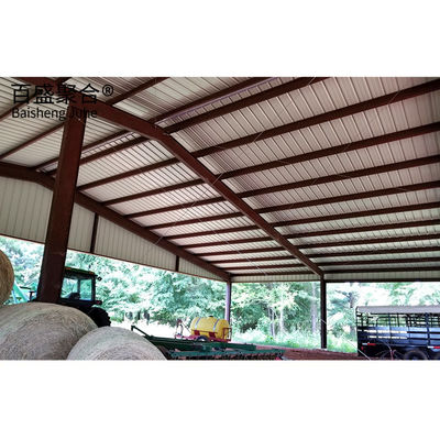 Çiftlik Yönetimi Q235/Q345B Sınıf Prefabrik Metal Ahır Evler Prefabrik Metal Ahırlar