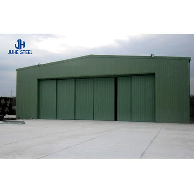 Q235B/Q345B Düşük karbonlu çelik prefabrik hafif metal çerçeve Uçak hangarı inşaatı