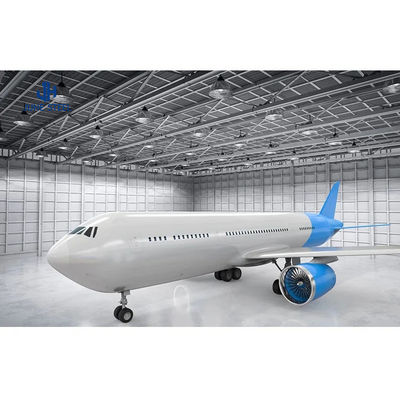 Q235/Q345B Çelik Yapı Bina ile Sismik ve Rüzgar Dirençli Yüksek Yüksek Hangar