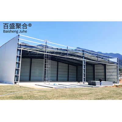 Çok fonksiyonel prefabrik çelik yapısı olan düşük karbonlu çelik hangar atölyesi binası