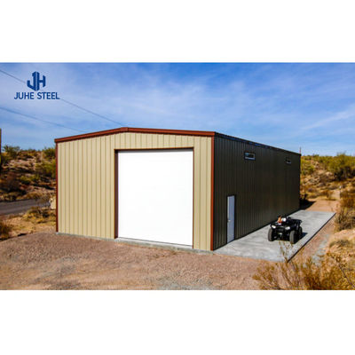 Q235B/Q345B Düşük karbonlu çelik 100*100*9m Hangar Atölyesi için prefabrik çelik deposu